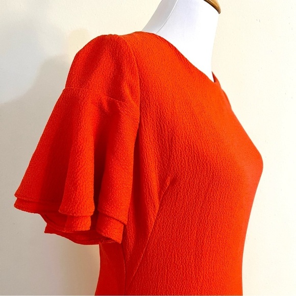 BLACK HALO Ruiz Swingy ruffles midi dress feminine fairy womens size 12 luxury - Picture 9 of 12